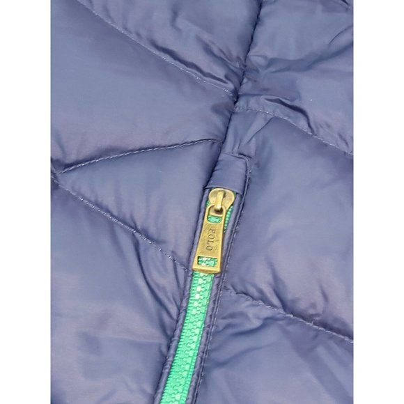 Polo Ralph RL Lauren Packable Full Zip Down Puffer Vest Men's 1XB Blue Pockets - Picture 6 of 12